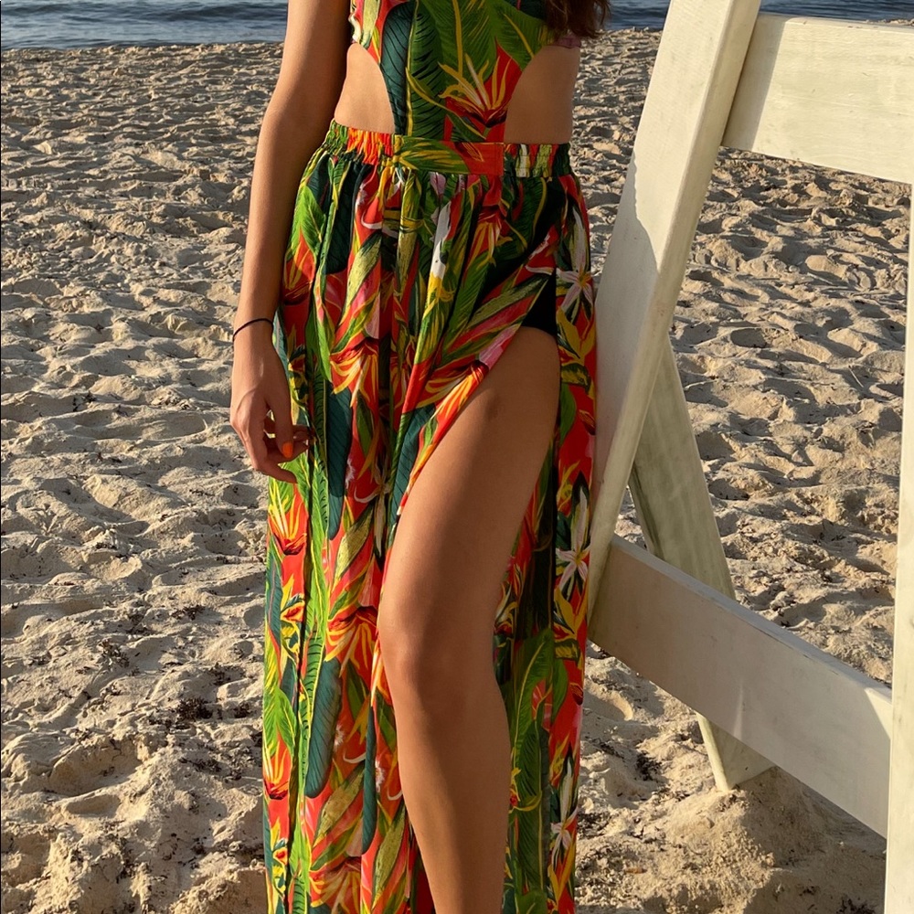 Summmer cut out maxi dress